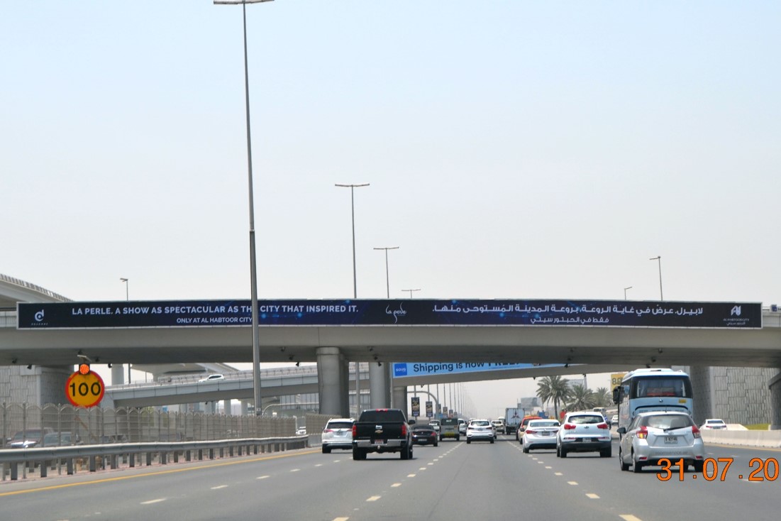 2nd Interchange – Face D – Sheikh Zayed Road Billboard Bridge Advertising